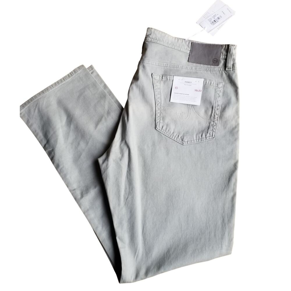 NWT AG 38X32 Adriano Goldschmied Everett SUD Slim Straight Slate Tan Agave $198